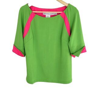 Gretchen Scott Designs Green and Pink Top